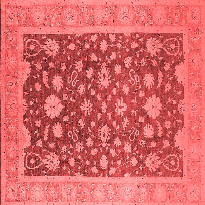 Machine Washable Oriental Red Industrial Rug, wshurb952red