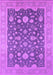 Machine Washable Oriental Purple Industrial Area Rugs, wshurb952pur