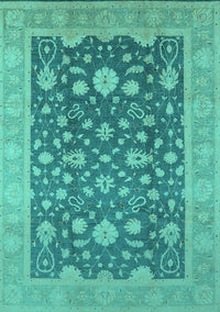 Oriental Turquoise Industrial Rug, urb952turq