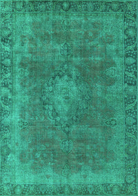 Oriental Turquoise Industrial Rug, urb953turq