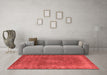 Industrial Red Washable Rugs