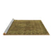 Sideview of Machine Washable Oriental Brown Industrial Rug, wshurb953brn