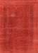 Mid-Century Modern Red Oriental Rug, urb954