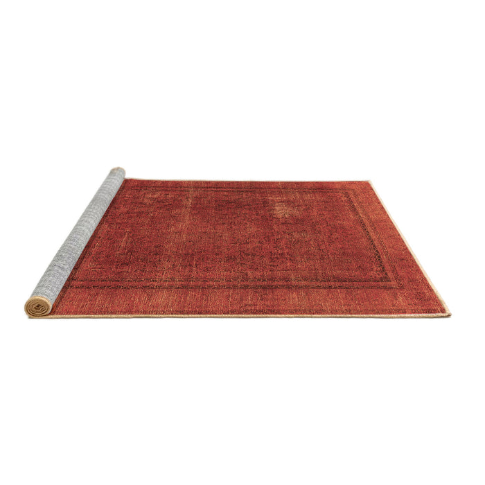 Sideview of Machine Washable Oriental Brown Industrial Rug, wshurb954brn
