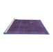 Sideview of Machine Washable Oriental Blue Industrial Rug, wshurb954blu