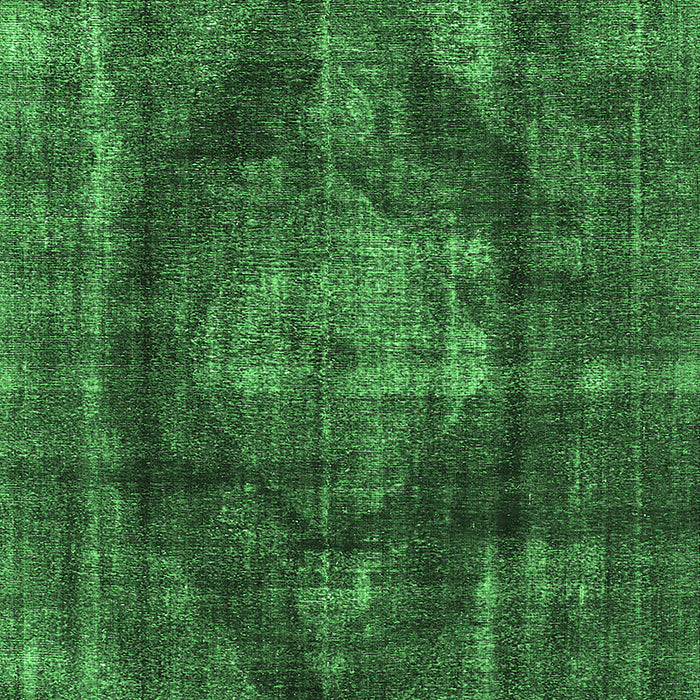 Machine Washable Oriental Emerald Green Industrial Area Rugs, wshurb955emgrn