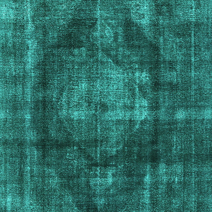 Machine Washable Oriental Turquoise Industrial Area Rugs, wshurb955turq