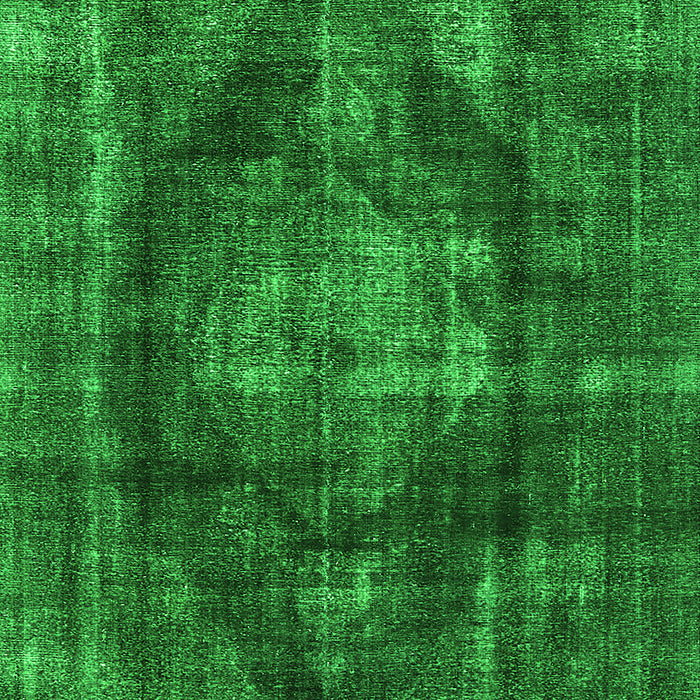 Machine Washable Oriental Green Industrial Area Rugs, wshurb955grn