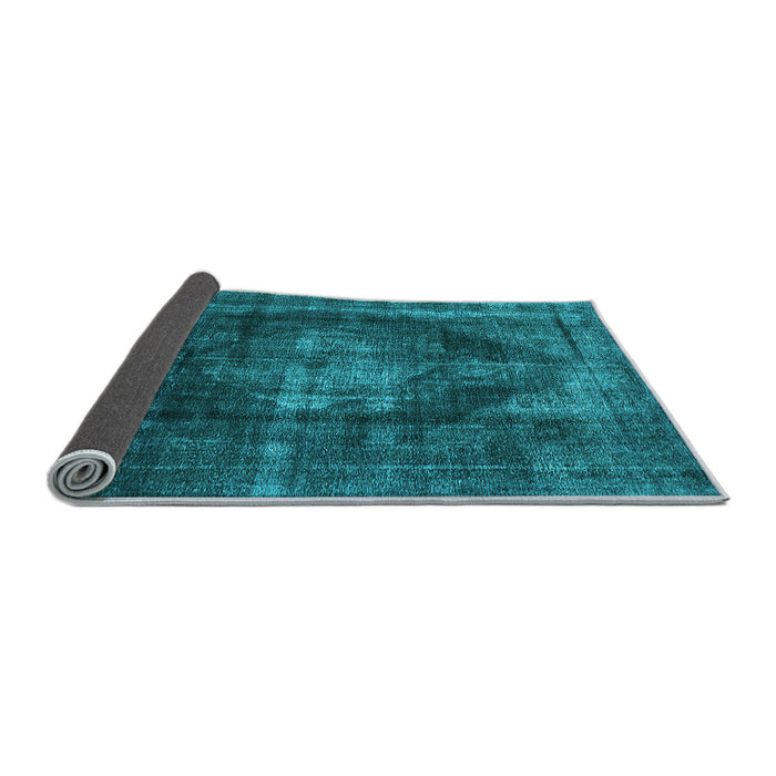 Sideview of Oriental Light Blue Industrial Rug, urb955lblu