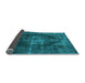 Sideview of Oriental Light Blue Industrial Rug, urb955lblu