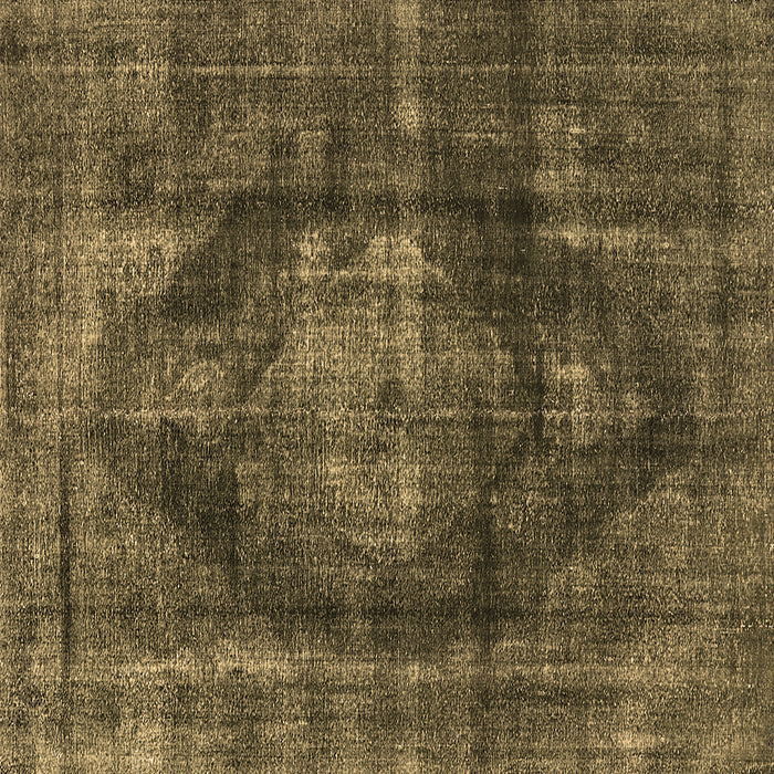 Square Machine Washable Oriental Brown Industrial Rug, wshurb955brn