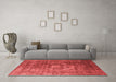 Industrial Red Washable Rugs