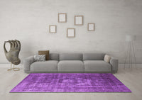 Machine Washable Oriental Purple Industrial Rug, wshurb956pur