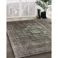 Mid-Century Modern Coffee Brown Oriental Rug, urb956