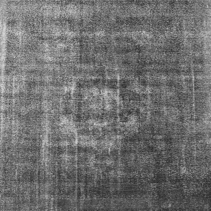 Square Machine Washable Oriental Gray Industrial Rug, wshurb956gry