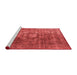 Industrial Red Washable Rugs