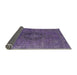 Sideview of Mid-Century Modern Purple Persian Rug, urb957