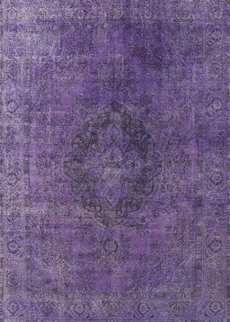 Mid-Century Modern Purple Persian Rug, urb957