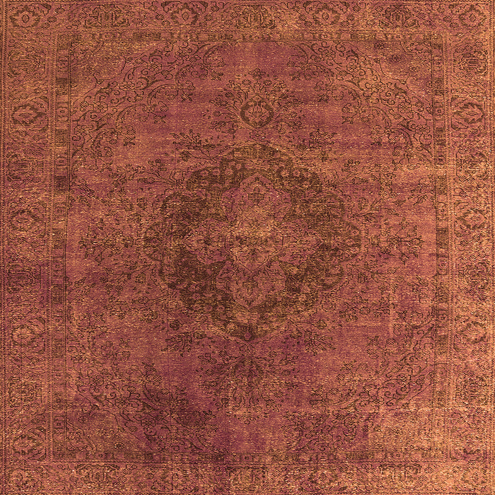 Square Persian Orange Bohemian Rug, urb957org