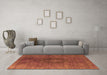 Machine Washable Persian Orange Bohemian Area Rugs in a Living Room, wshurb957org