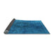 Sideview of Persian Light Blue Bohemian Rug, urb957lblu