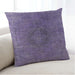 Lifestyle Image of Mid-Century Modern Urban Square Purple Throw Pillow, 18 inch by 18 inch, pwurb957
