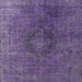 Square Mid-Century Modern Purple Persian Rug, urb957