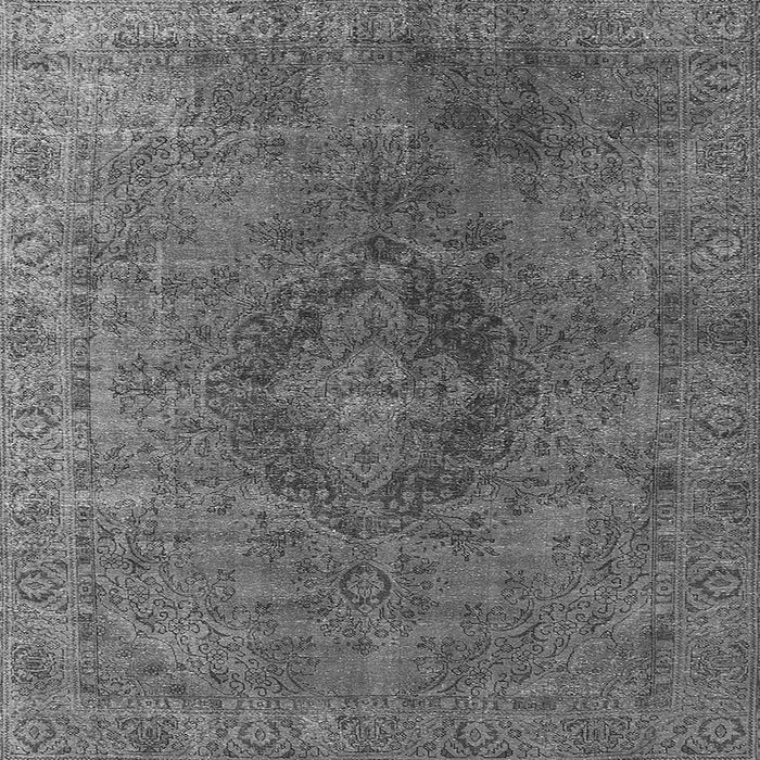Square Machine Washable Persian Gray Bohemian Rug, wshurb957gry