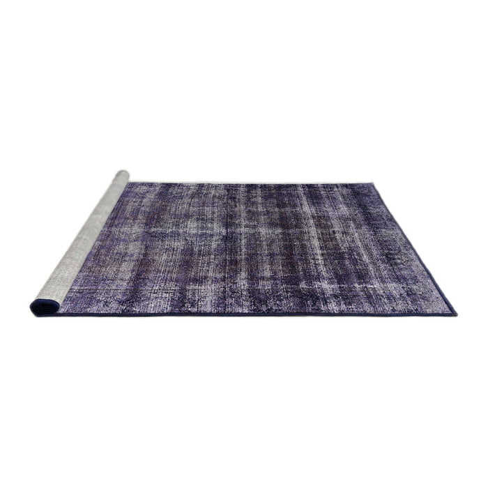 Sideview of Machine Washable Industrial Modern Purple Haze Purple Rug, wshurb958