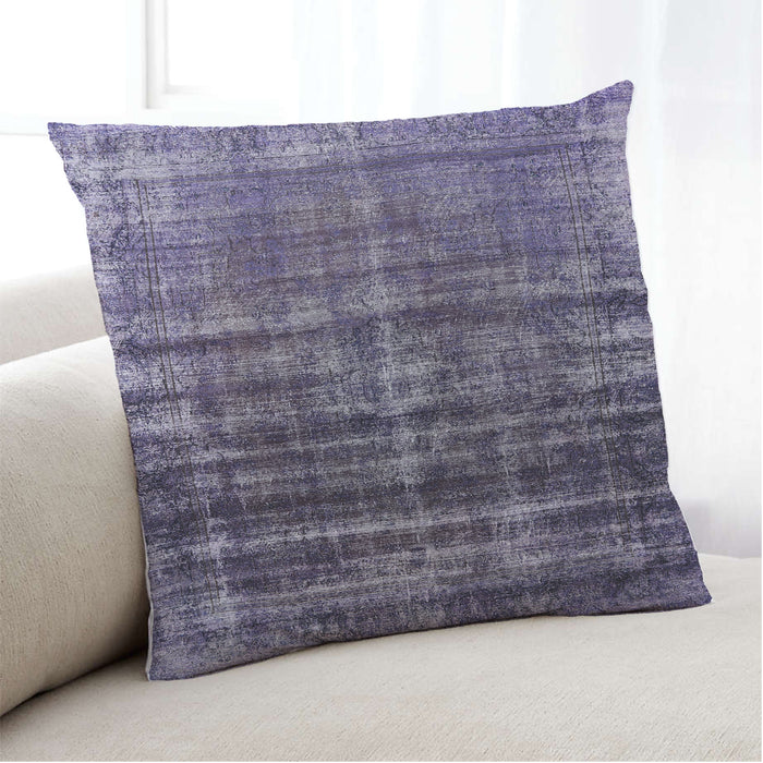 Lifestyle Image of Mid-Century Modern Urban Square Purple Haze Purple Throw Pillow, 18 inch by 18 inch, pwurb958