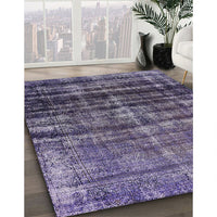 Mid-Century Modern Purple Persian Rug, urb958