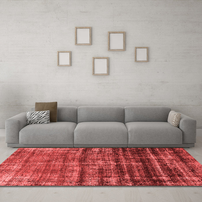 Bohemian Red Washable Rugs