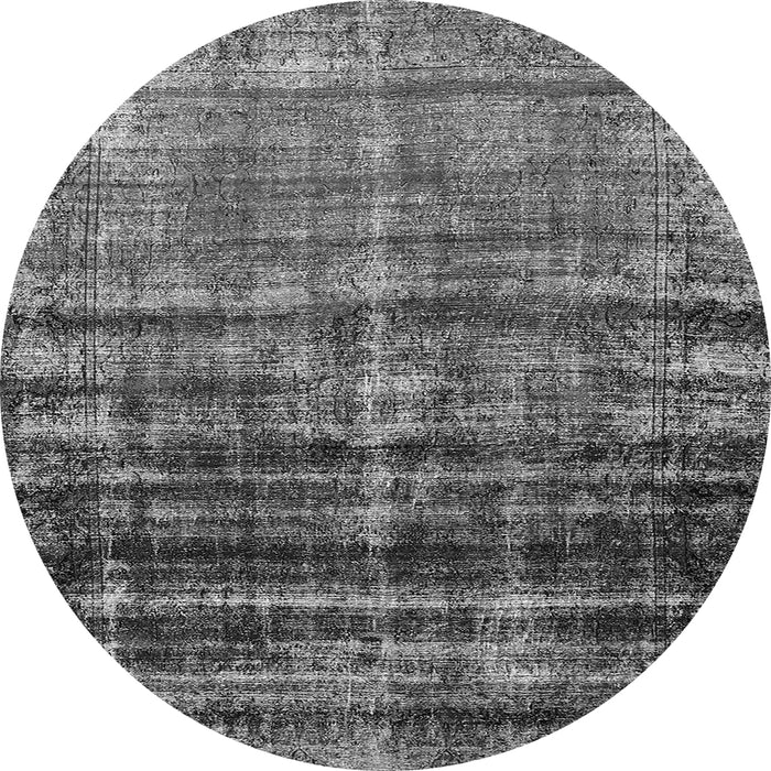 Round Persian Gray Bohemian Rug, urb958gry