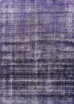 Machine Washable Industrial Modern Purple Haze Purple Rug, wshurb958