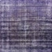 Square Mid-Century Modern Purple Persian Rug, urb958