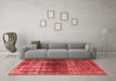 Industrial Red Washable Rugs