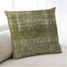 Lifestyle Image of Mid-Century Modern Urban Square Brass Green Throw Pillow, 18 inch by 18 inch, pwurb959