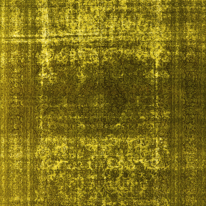 Oriental Yellow Industrial Rug, urb959yw