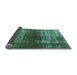 Sideview of Oriental Light Blue Industrial Rug, urb959lblu