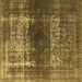 Square Oriental Brown Industrial Rug, urb959brn