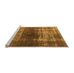 Sideview of Machine Washable Oriental Orange Industrial Area Rugs, wshurb959org