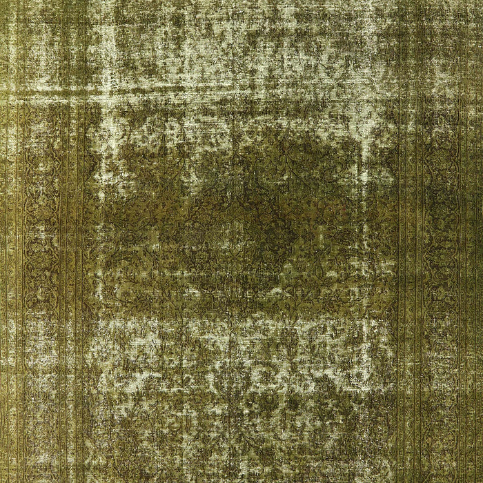 Mid-Century Modern Copper Green Oriental Rug, urb959
