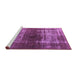 Sideview of Machine Washable Oriental Purple Industrial Area Rugs, wshurb959pur