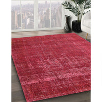 Mid-Century Modern Red Oriental Rug, urb960