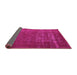 Sideview of Oriental Pink Industrial Rug, urb960pnk