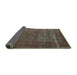 Sideview of Oriental Turquoise Industrial Rug, urb960turq