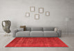 Machine Washable Oriental Orange Industrial Area Rugs in a Living Room, wshurb960org