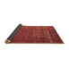 Sideview of Oriental Brown Industrial Rug, urb960brn