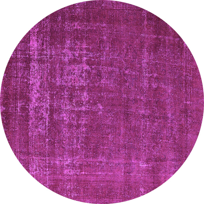 Round Machine Washable Oriental Purple Industrial Area Rugs, wshurb960pur