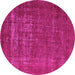 Round Oriental Pink Industrial Rug, urb960pnk